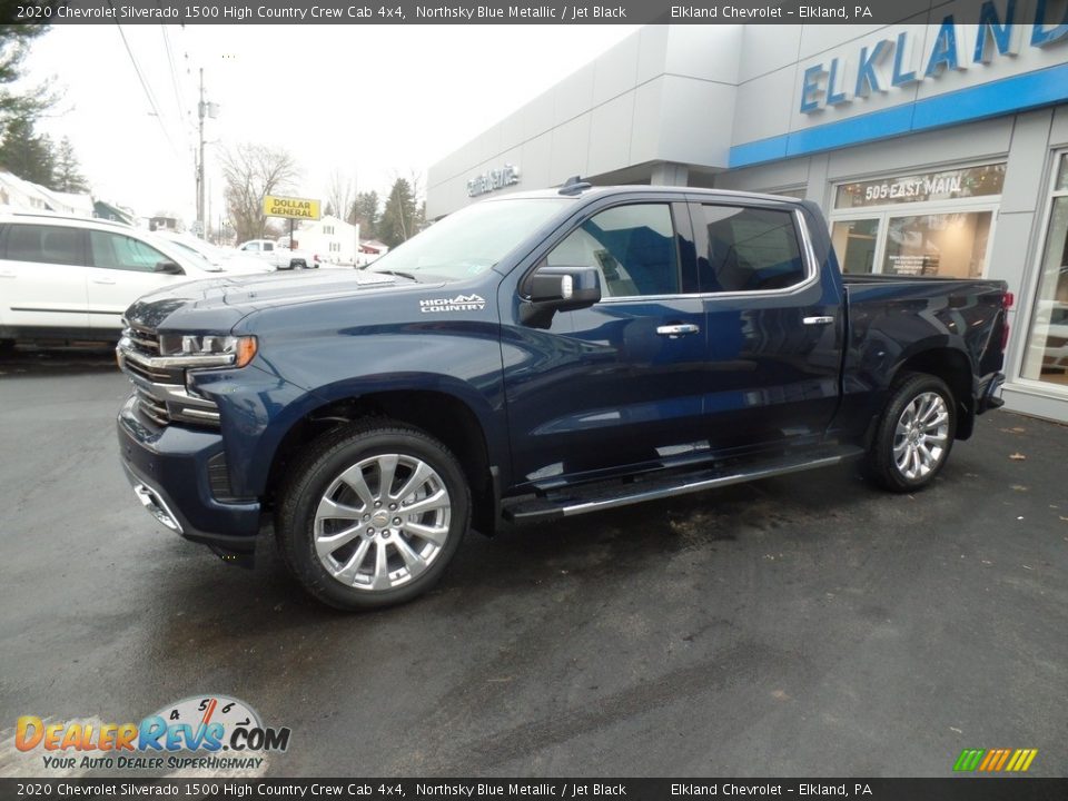 2020 Chevrolet Silverado 1500 High Country Crew Cab 4x4 Northsky Blue Metallic / Jet Black Photo #1