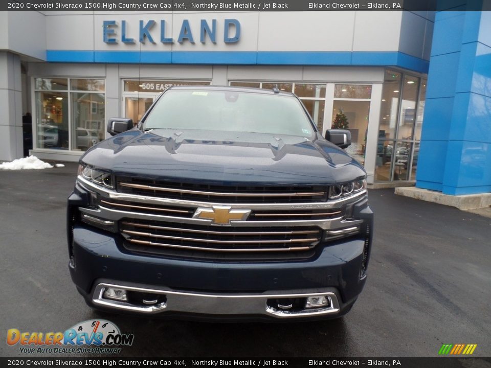 2020 Chevrolet Silverado 1500 High Country Crew Cab 4x4 Northsky Blue Metallic / Jet Black Photo #3