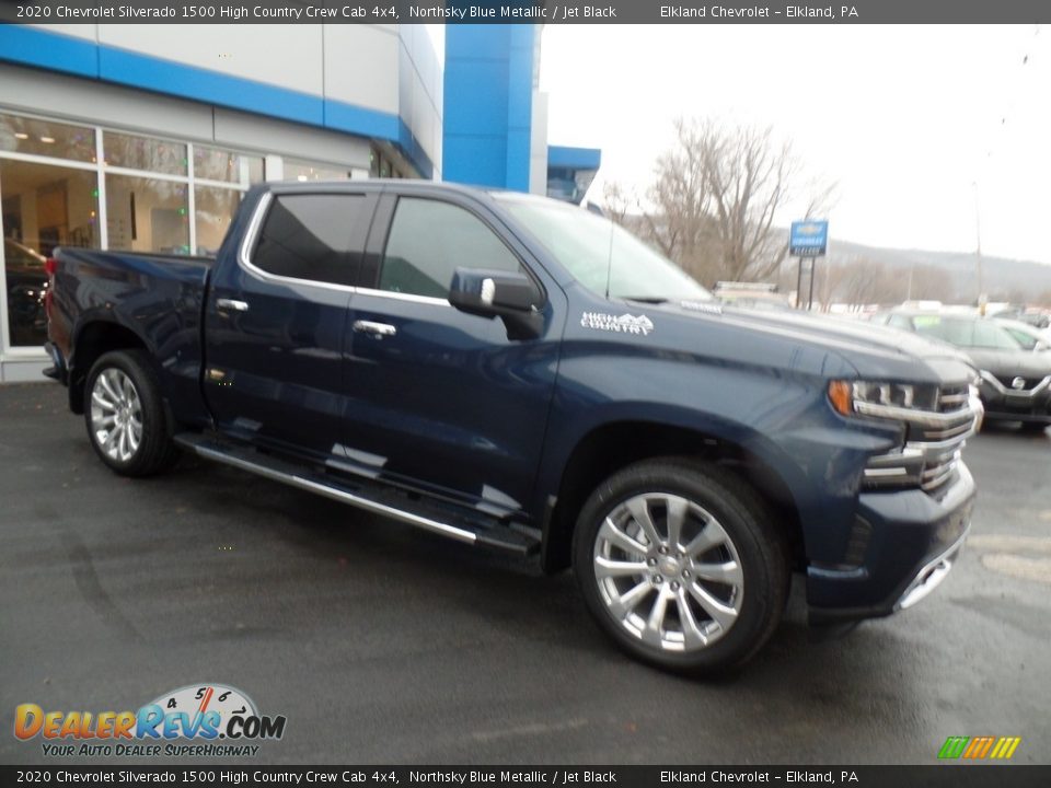 2020 Chevrolet Silverado 1500 High Country Crew Cab 4x4 Northsky Blue Metallic / Jet Black Photo #5