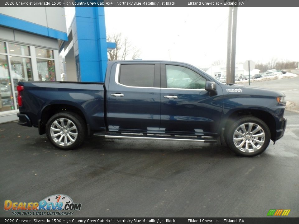 2020 Chevrolet Silverado 1500 High Country Crew Cab 4x4 Northsky Blue Metallic / Jet Black Photo #6