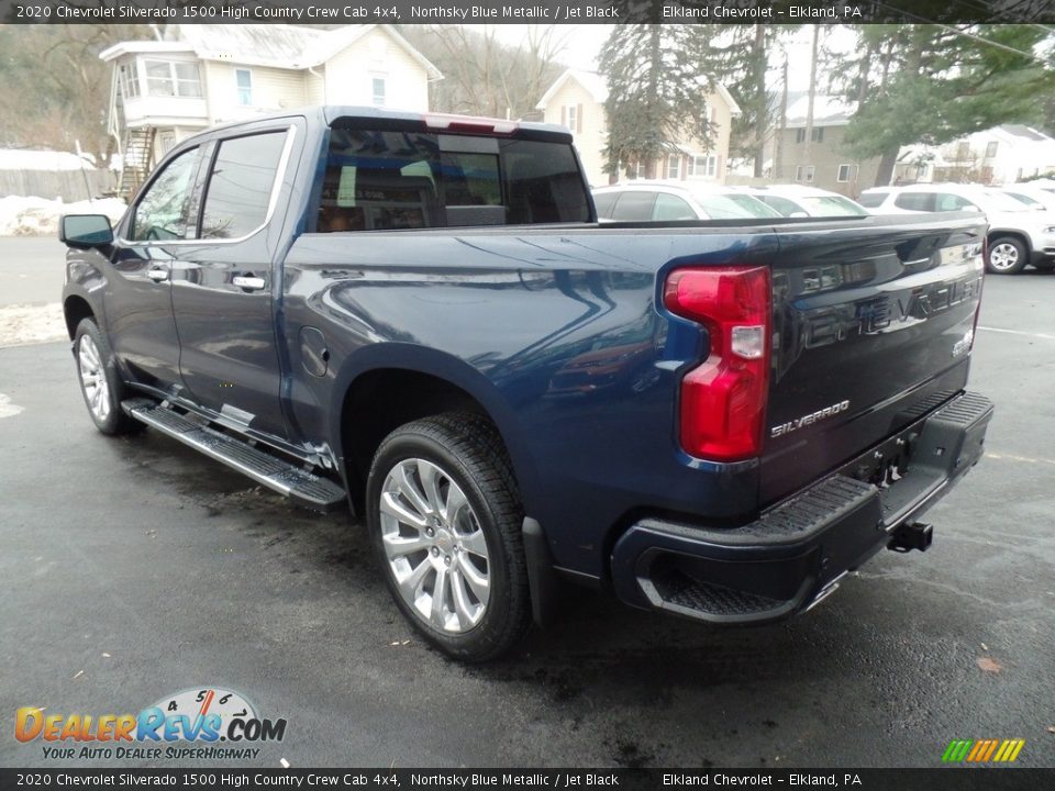 2020 Chevrolet Silverado 1500 High Country Crew Cab 4x4 Northsky Blue Metallic / Jet Black Photo #9