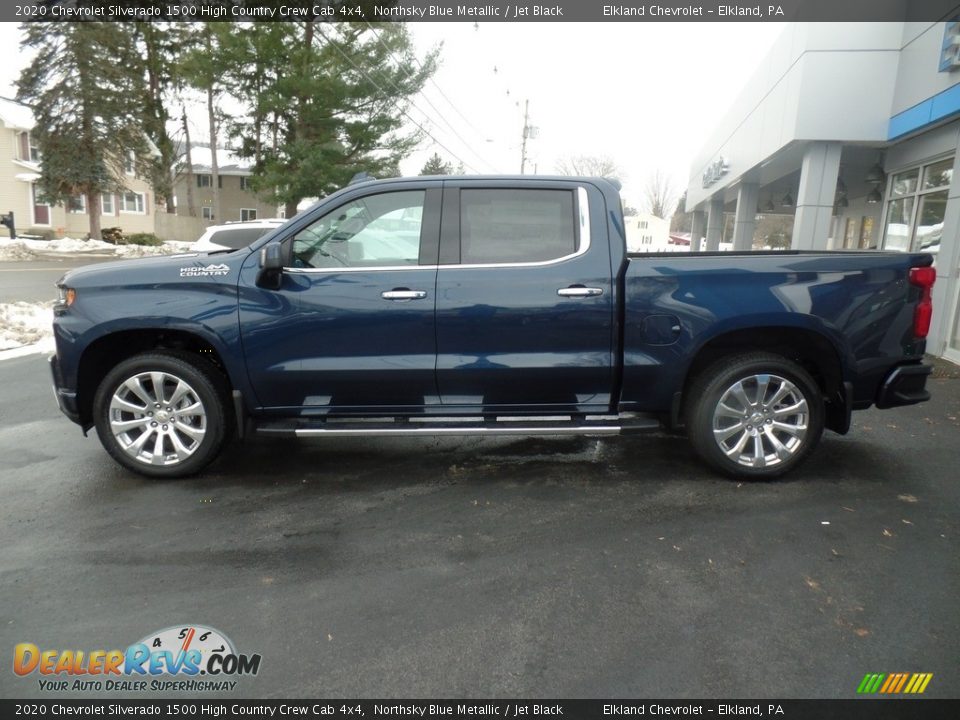 2020 Chevrolet Silverado 1500 High Country Crew Cab 4x4 Northsky Blue Metallic / Jet Black Photo #12