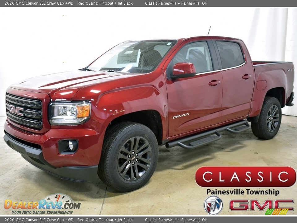 2020 GMC Canyon SLE Crew Cab 4WD Red Quartz Tintcoat / Jet Black Photo #1