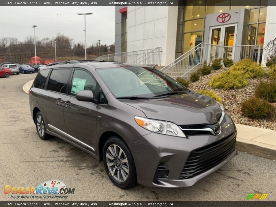 2020 Toyota Sienna LE AWD Predawn Gray Mica / Ash Photo #1