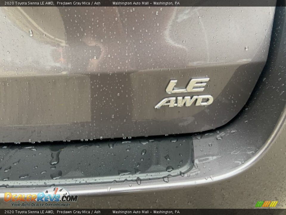 2020 Toyota Sienna LE AWD Predawn Gray Mica / Ash Photo #6