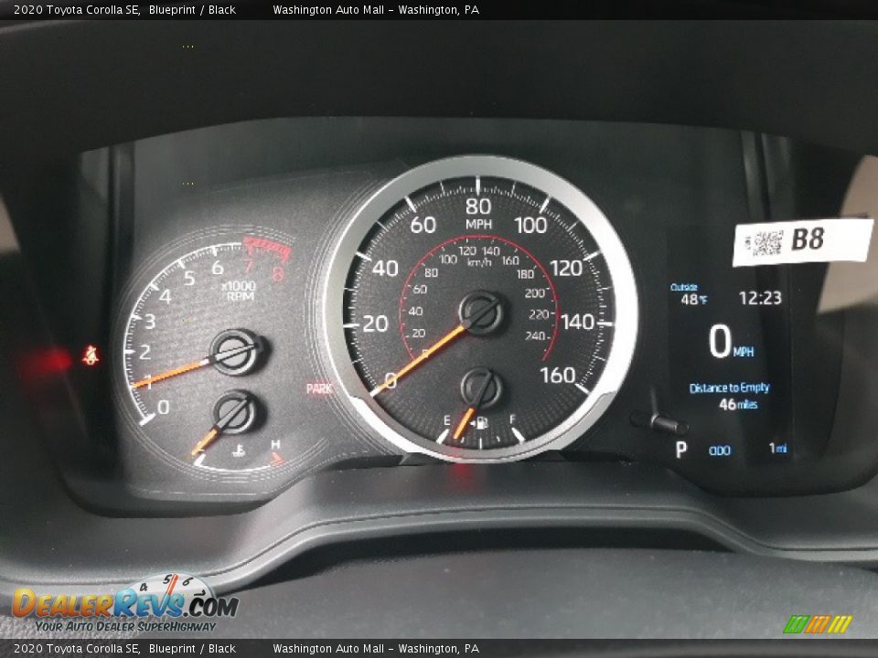 2020 Toyota Corolla SE Gauges Photo #9