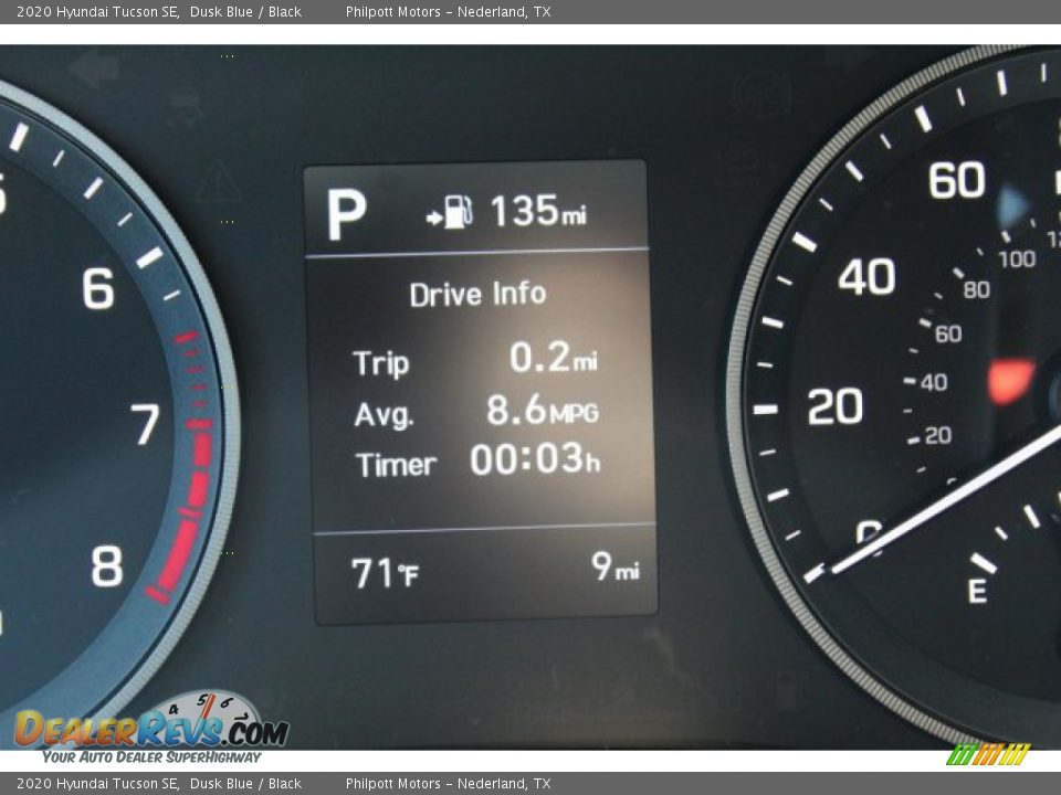 2020 Hyundai Tucson SE Dusk Blue / Black Photo #16