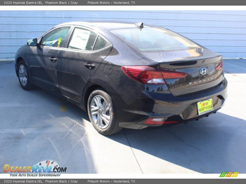 2020 Hyundai Elantra SEL Phantom Black / Gray Photo #6