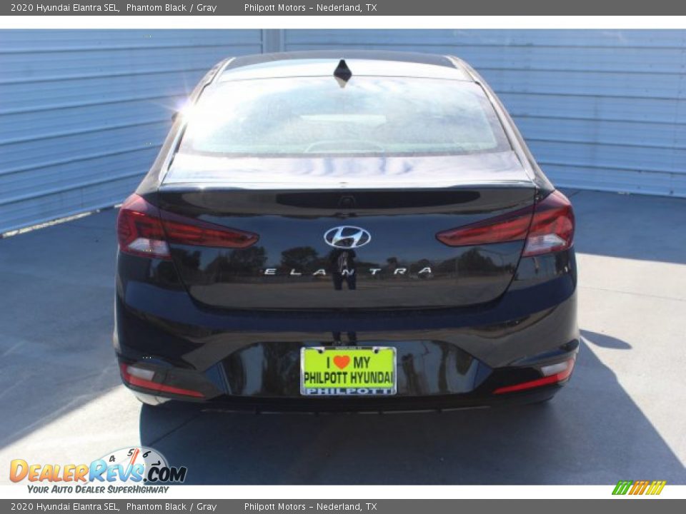 2020 Hyundai Elantra SEL Phantom Black / Gray Photo #7