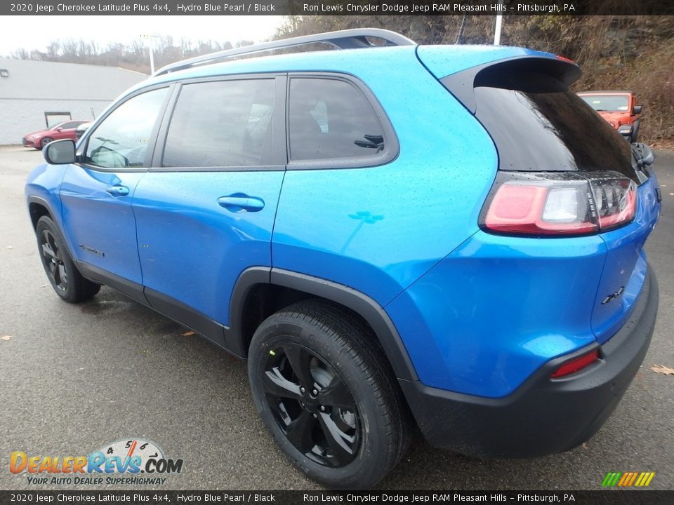 2020 Jeep Cherokee Latitude Plus 4x4 Hydro Blue Pearl / Black Photo #3
