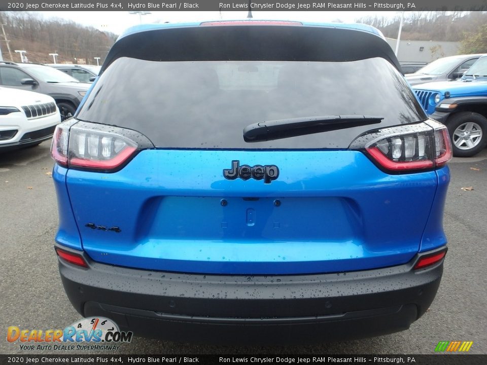 2020 Jeep Cherokee Latitude Plus 4x4 Hydro Blue Pearl / Black Photo #4