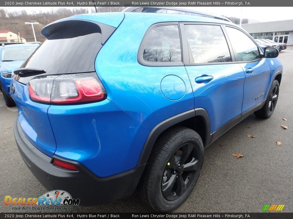 2020 Jeep Cherokee Latitude Plus 4x4 Hydro Blue Pearl / Black Photo #6
