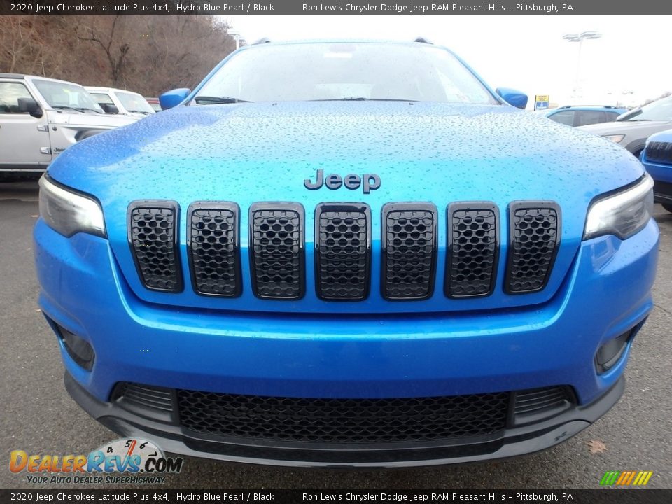 2020 Jeep Cherokee Latitude Plus 4x4 Hydro Blue Pearl / Black Photo #9