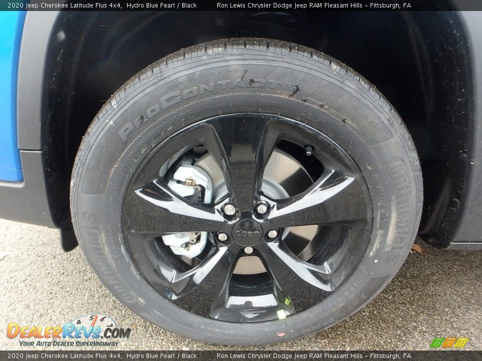 2020 Jeep Cherokee Latitude Plus 4x4 Hydro Blue Pearl / Black Photo #10