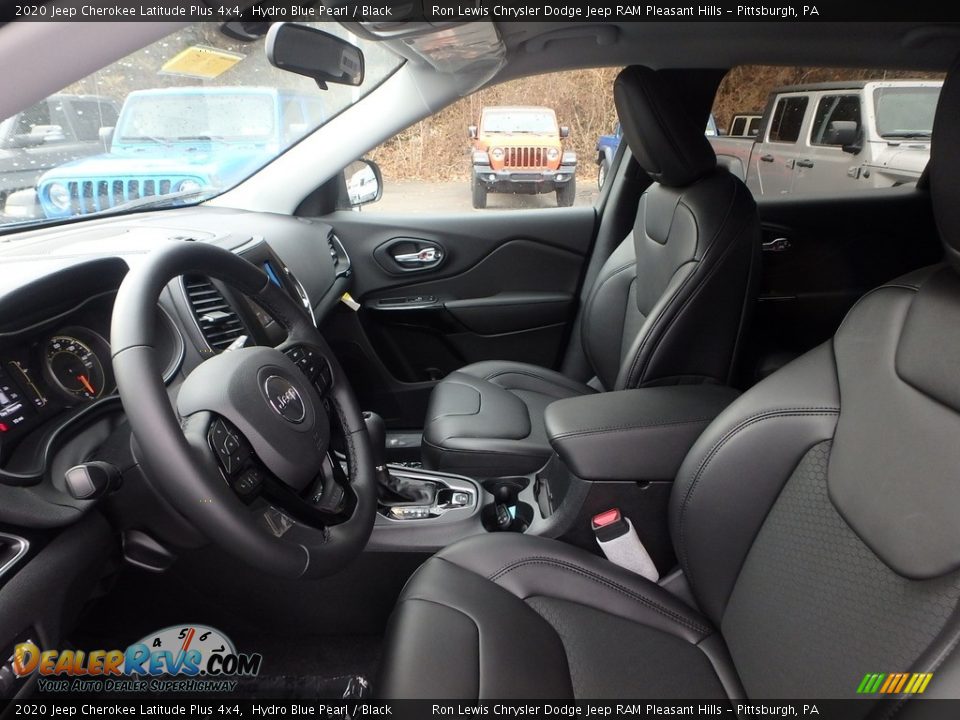 2020 Jeep Cherokee Latitude Plus 4x4 Hydro Blue Pearl / Black Photo #11