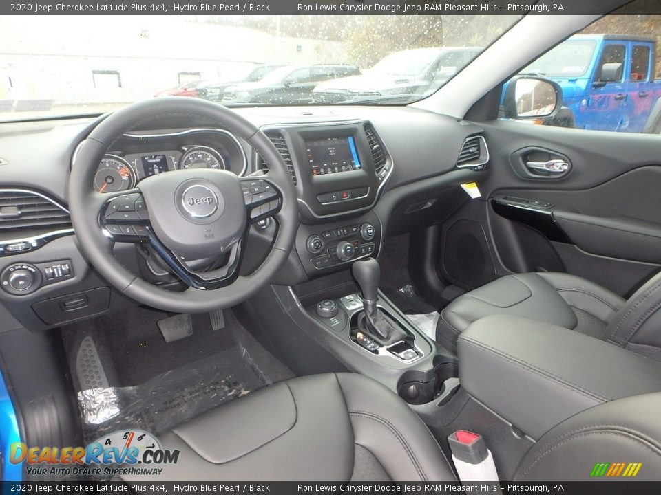 Black Interior - 2020 Jeep Cherokee Latitude Plus 4x4 Photo #13