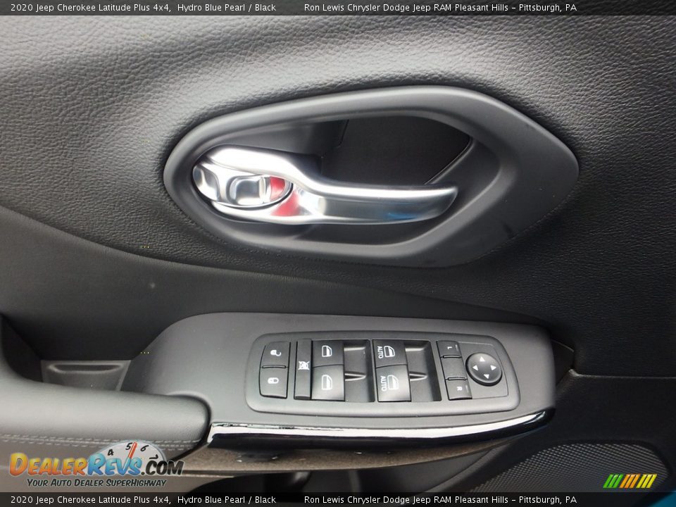 2020 Jeep Cherokee Latitude Plus 4x4 Hydro Blue Pearl / Black Photo #14