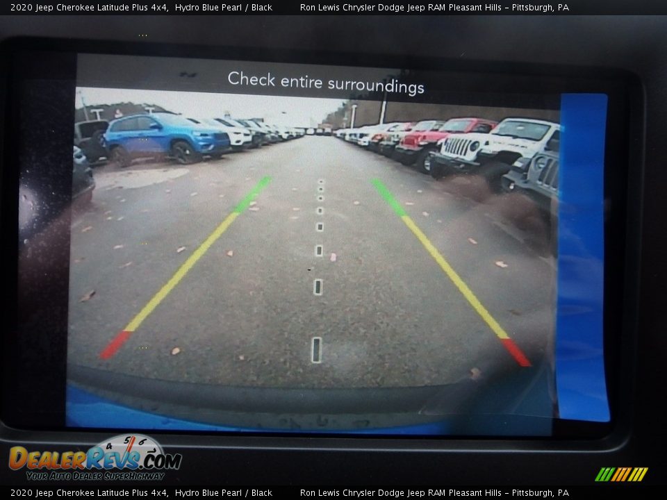 2020 Jeep Cherokee Latitude Plus 4x4 Hydro Blue Pearl / Black Photo #16