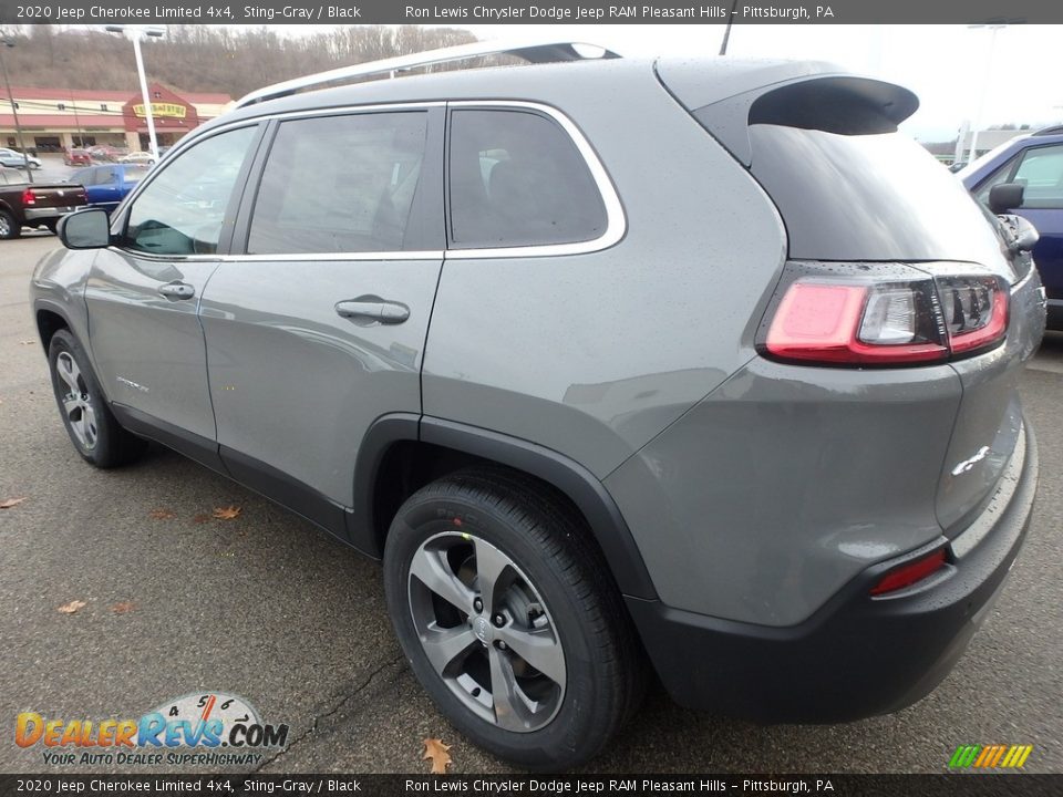 2020 Jeep Cherokee Limited 4x4 Sting-Gray / Black Photo #3