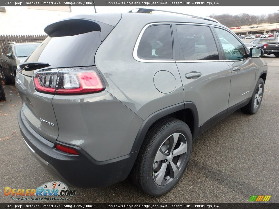 2020 Jeep Cherokee Limited 4x4 Sting-Gray / Black Photo #6