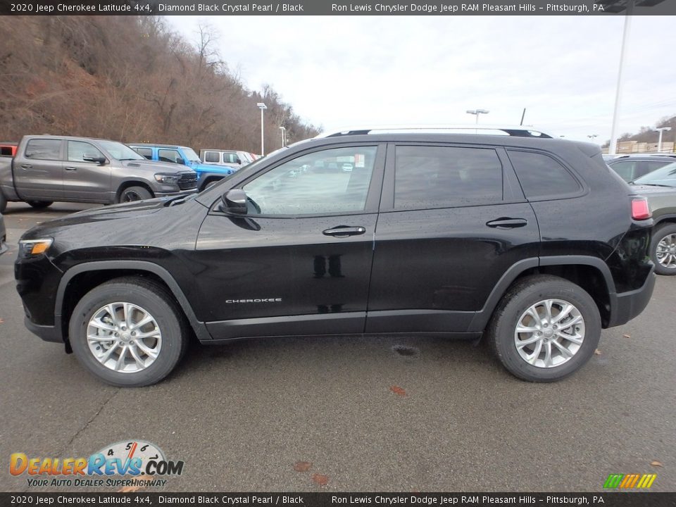 2020 Jeep Cherokee Latitude 4x4 Diamond Black Crystal Pearl / Black Photo #2