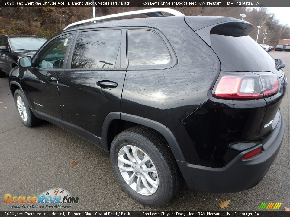 2020 Jeep Cherokee Latitude 4x4 Diamond Black Crystal Pearl / Black Photo #3