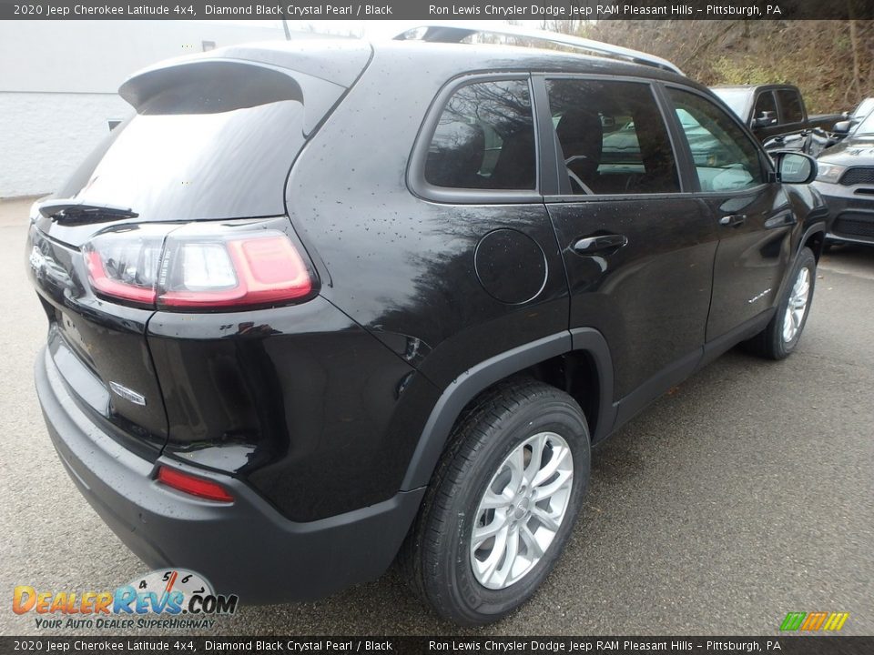 2020 Jeep Cherokee Latitude 4x4 Diamond Black Crystal Pearl / Black Photo #6