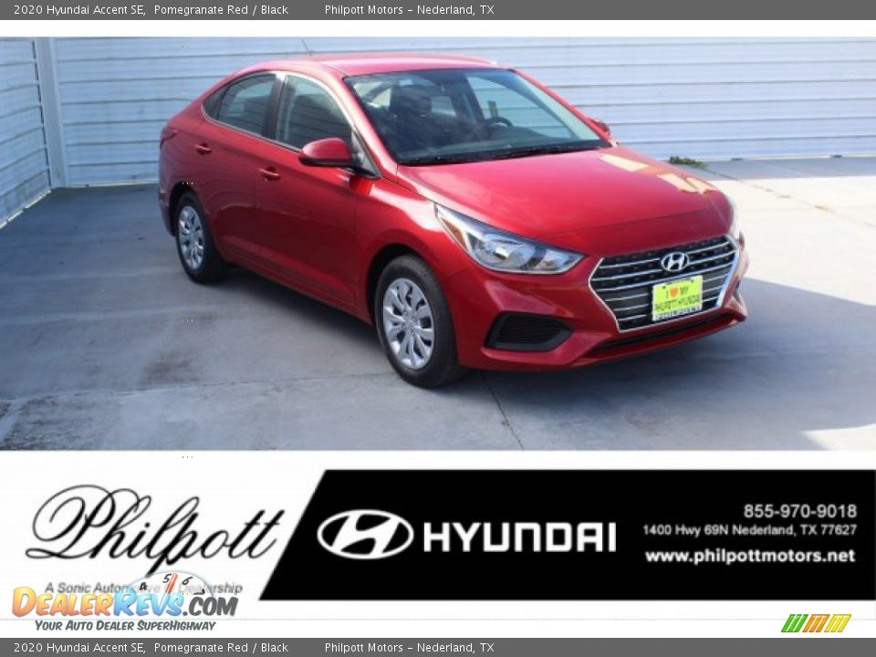 2020 Hyundai Accent SE Pomegranate Red / Black Photo #1