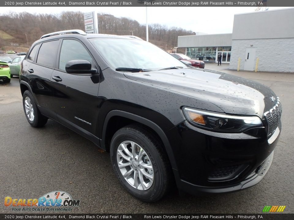 2020 Jeep Cherokee Latitude 4x4 Diamond Black Crystal Pearl / Black Photo #8