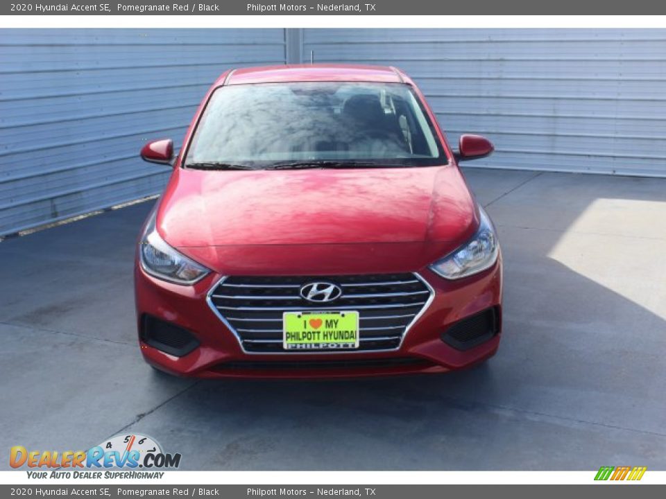 2020 Hyundai Accent SE Pomegranate Red / Black Photo #3