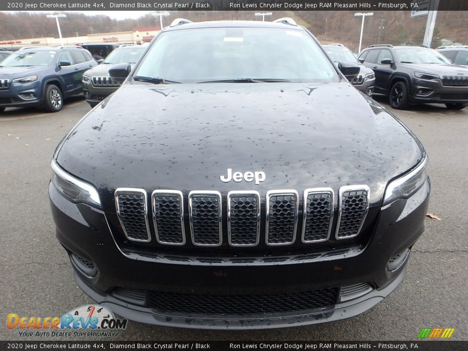 2020 Jeep Cherokee Latitude 4x4 Diamond Black Crystal Pearl / Black Photo #9