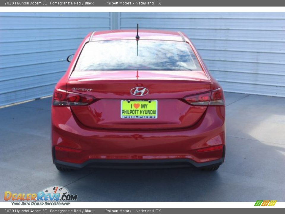 2020 Hyundai Accent SE Pomegranate Red / Black Photo #7