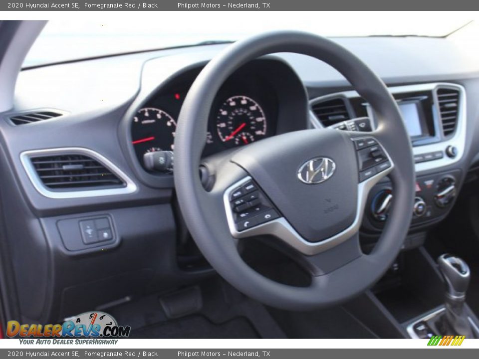 2020 Hyundai Accent SE Pomegranate Red / Black Photo #12