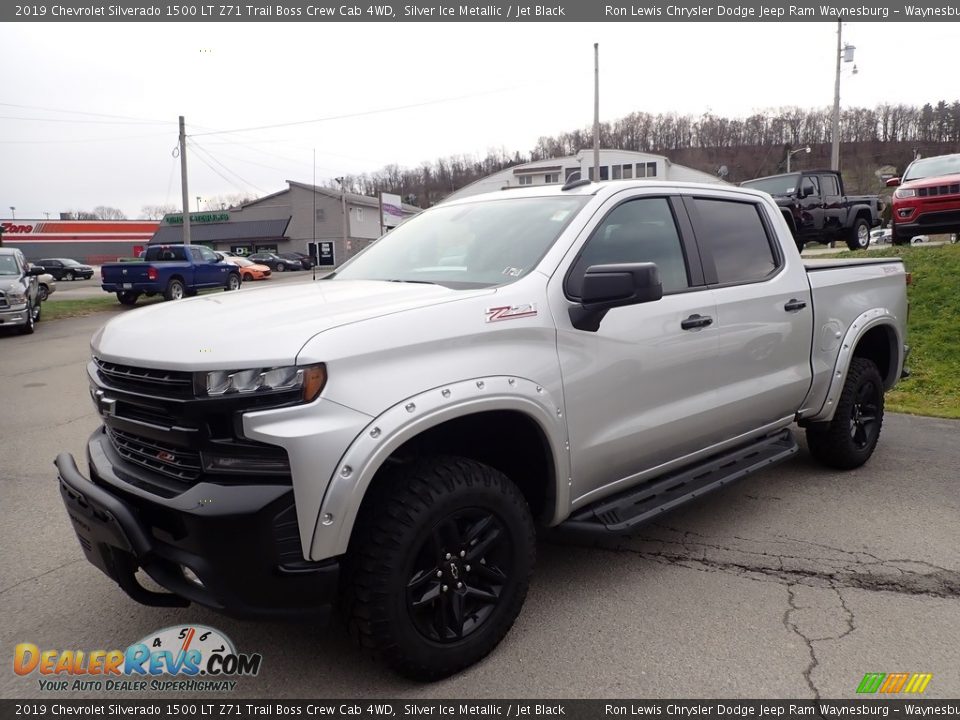 2019 Chevrolet Silverado 1500 LT Z71 Trail Boss Crew Cab 4WD Silver Ice Metallic / Jet Black Photo #1