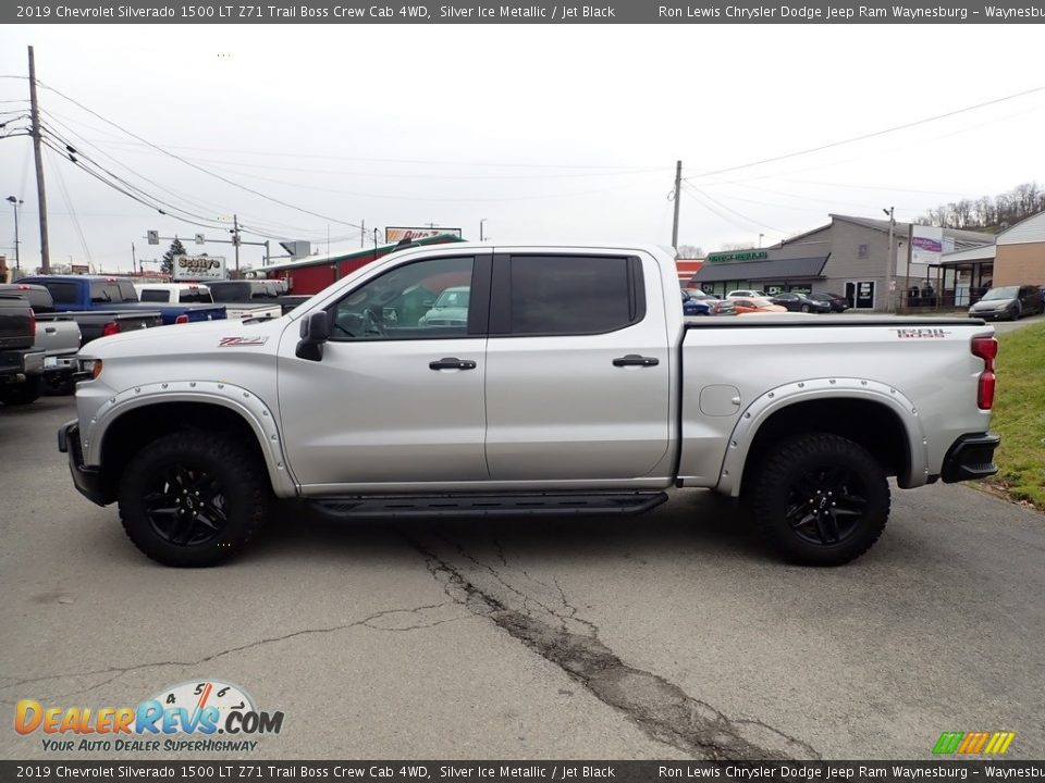 2019 Chevrolet Silverado 1500 LT Z71 Trail Boss Crew Cab 4WD Silver Ice Metallic / Jet Black Photo #2