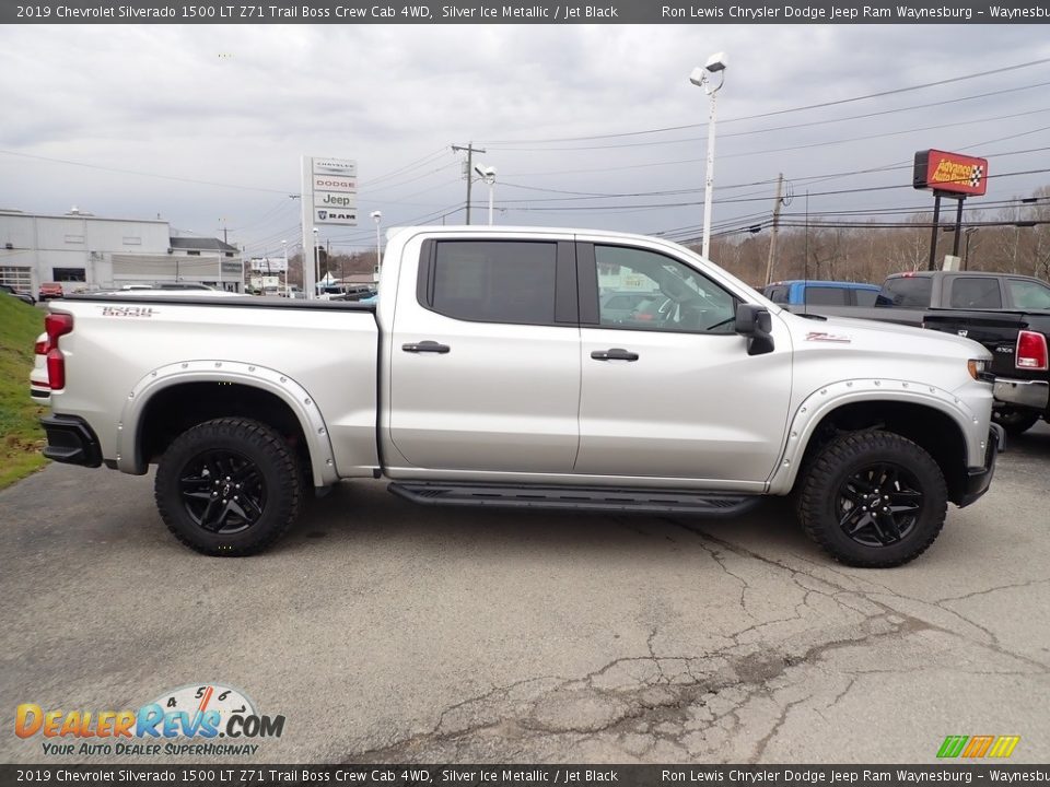 Silver Ice Metallic 2019 Chevrolet Silverado 1500 LT Z71 Trail Boss Crew Cab 4WD Photo #6