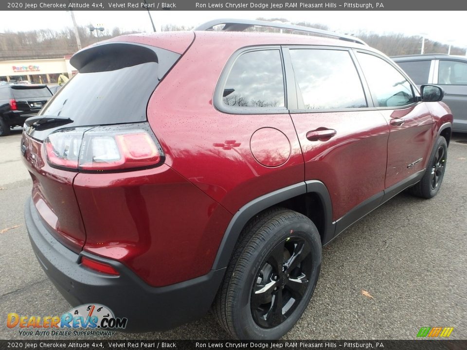 2020 Jeep Cherokee Altitude 4x4 Velvet Red Pearl / Black Photo #6