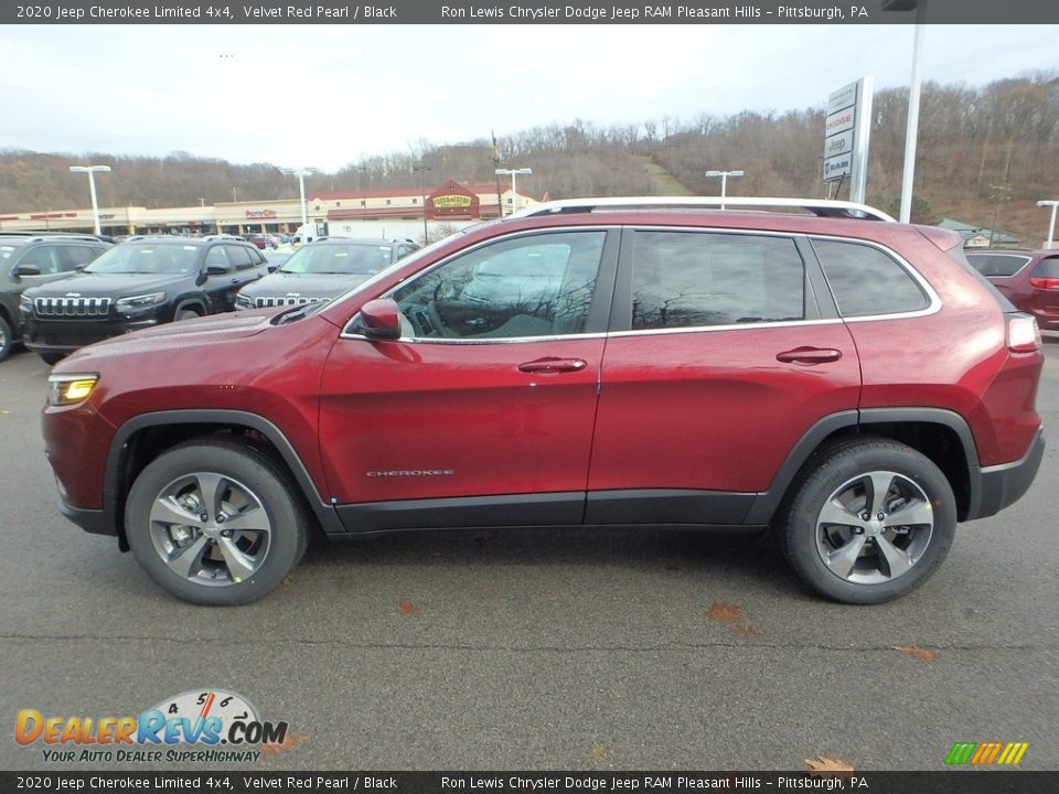 2020 Jeep Cherokee Limited 4x4 Velvet Red Pearl / Black Photo #2
