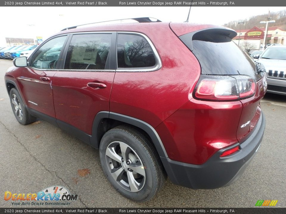 2020 Jeep Cherokee Limited 4x4 Velvet Red Pearl / Black Photo #3