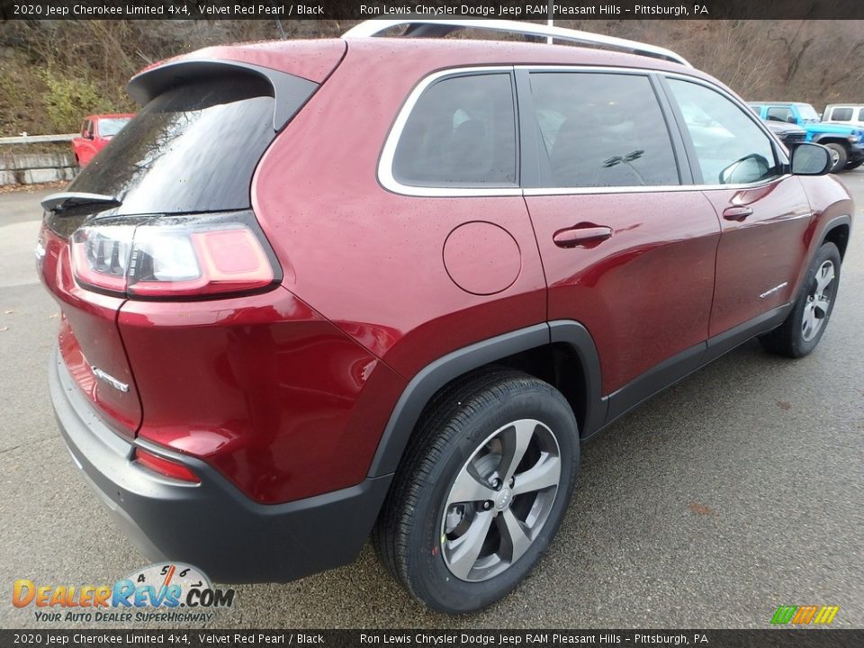 2020 Jeep Cherokee Limited 4x4 Velvet Red Pearl / Black Photo #6