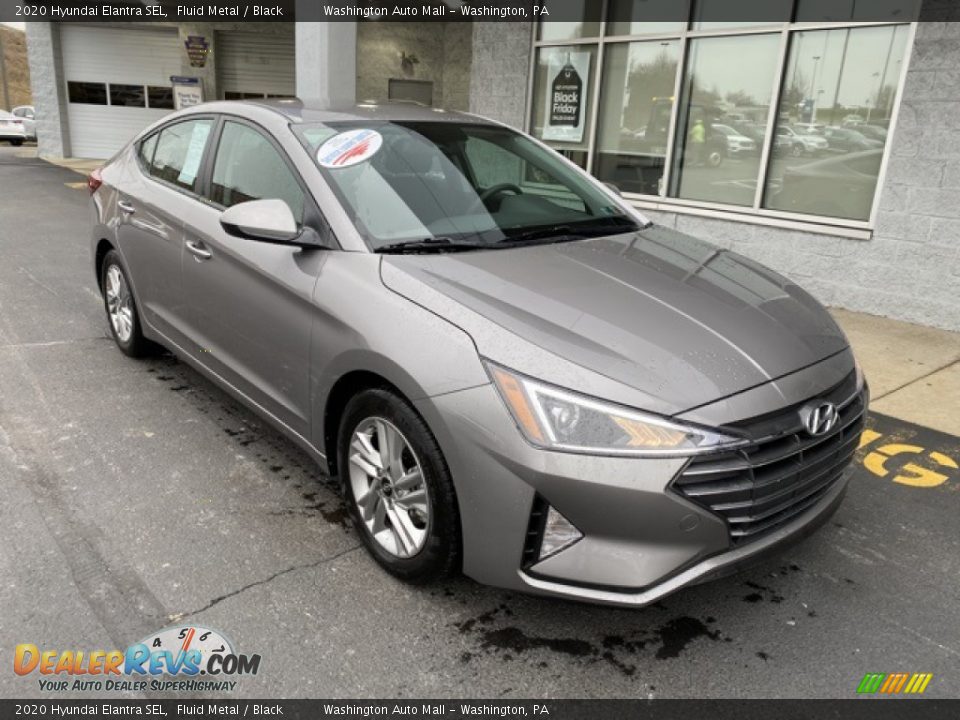 2020 Hyundai Elantra SEL Fluid Metal / Black Photo #2
