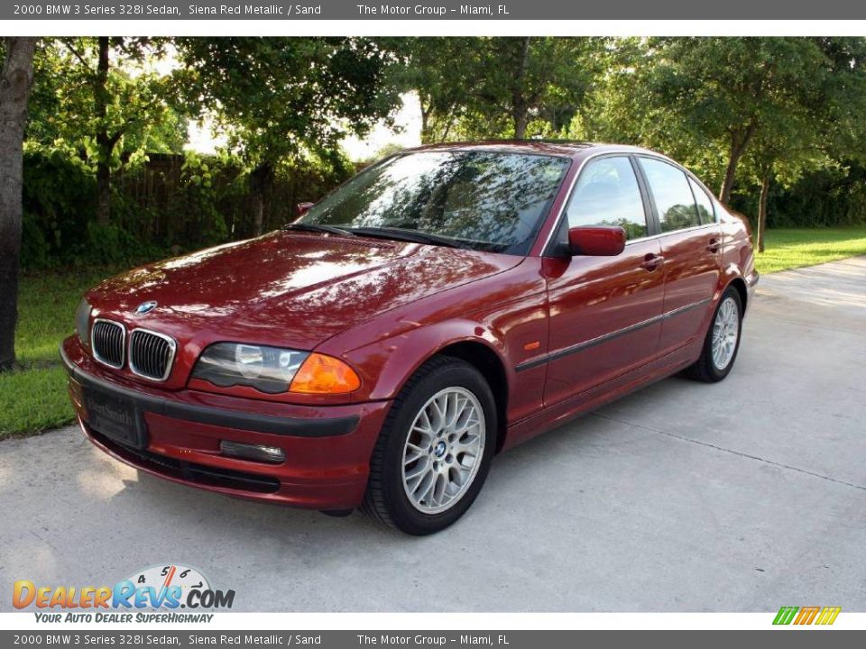 2000 BMW 3 Series 328i Sedan Siena Red Metallic / Sand Photo #1