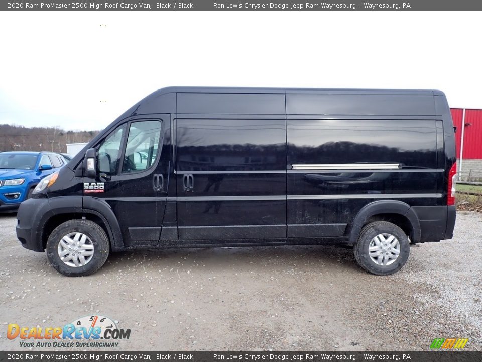 2020 Ram ProMaster 2500 High Roof Cargo Van Black / Black Photo #2