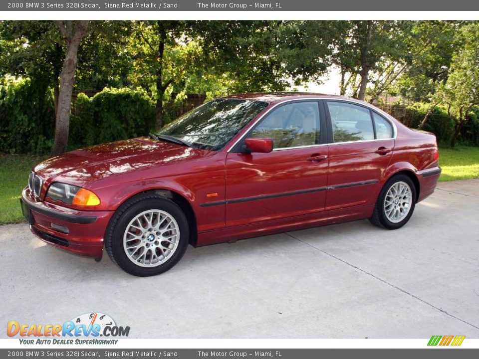 2000 BMW 3 Series 328i Sedan Siena Red Metallic / Sand Photo #2