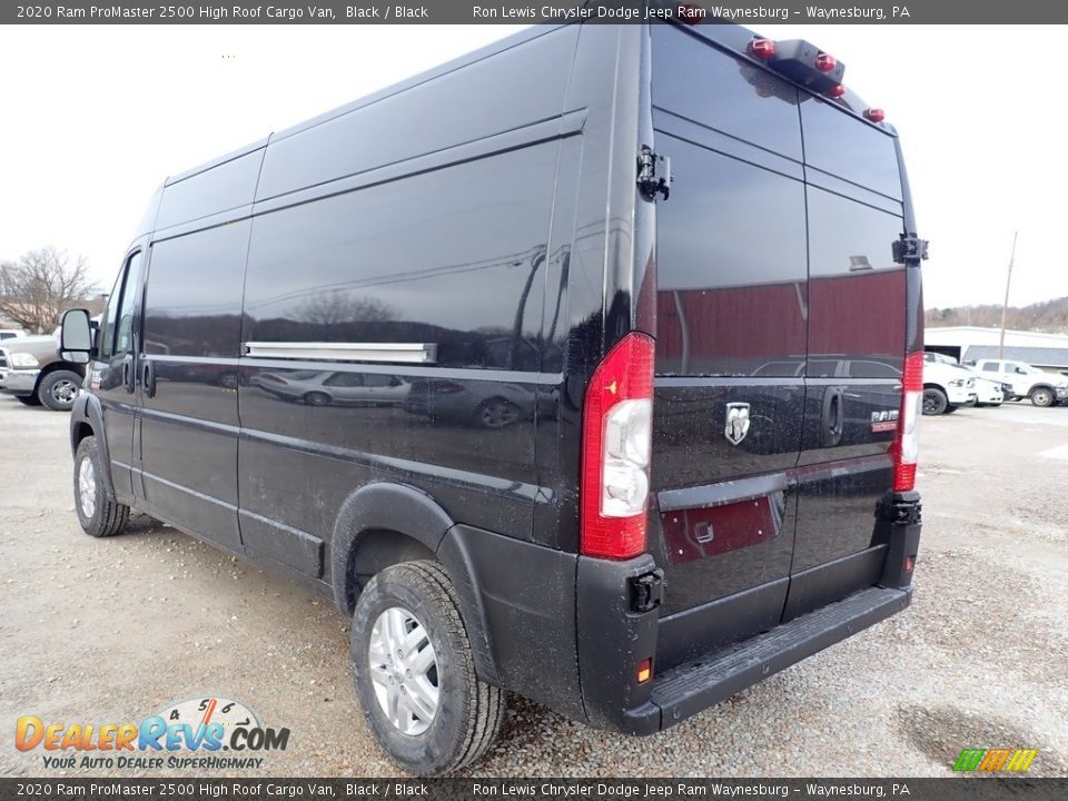 2020 Ram ProMaster 2500 High Roof Cargo Van Black / Black Photo #3
