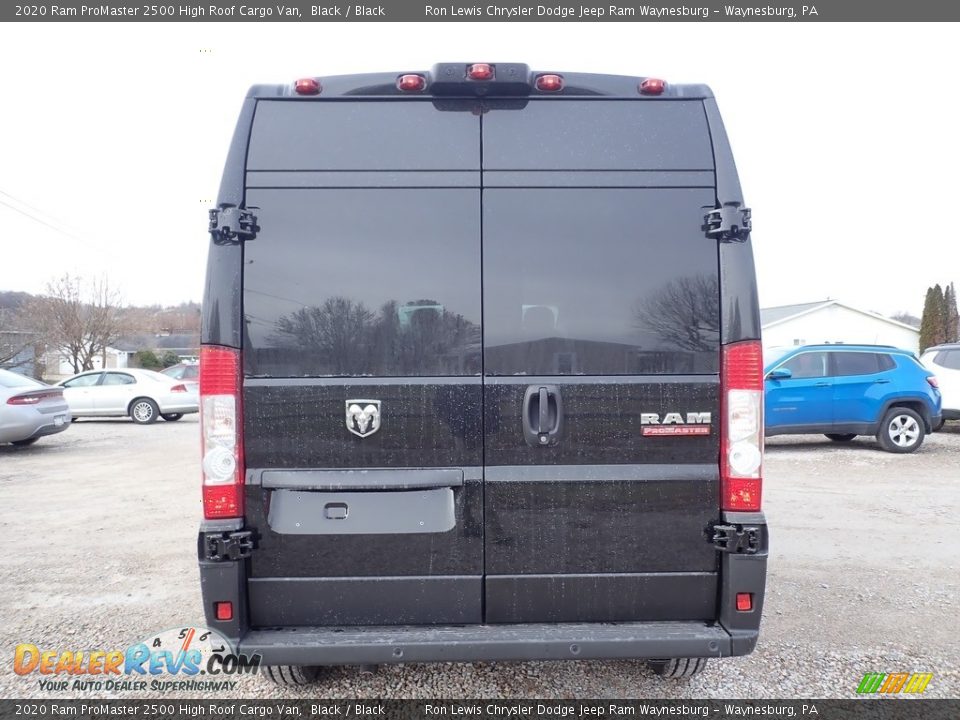 2020 Ram ProMaster 2500 High Roof Cargo Van Black / Black Photo #4