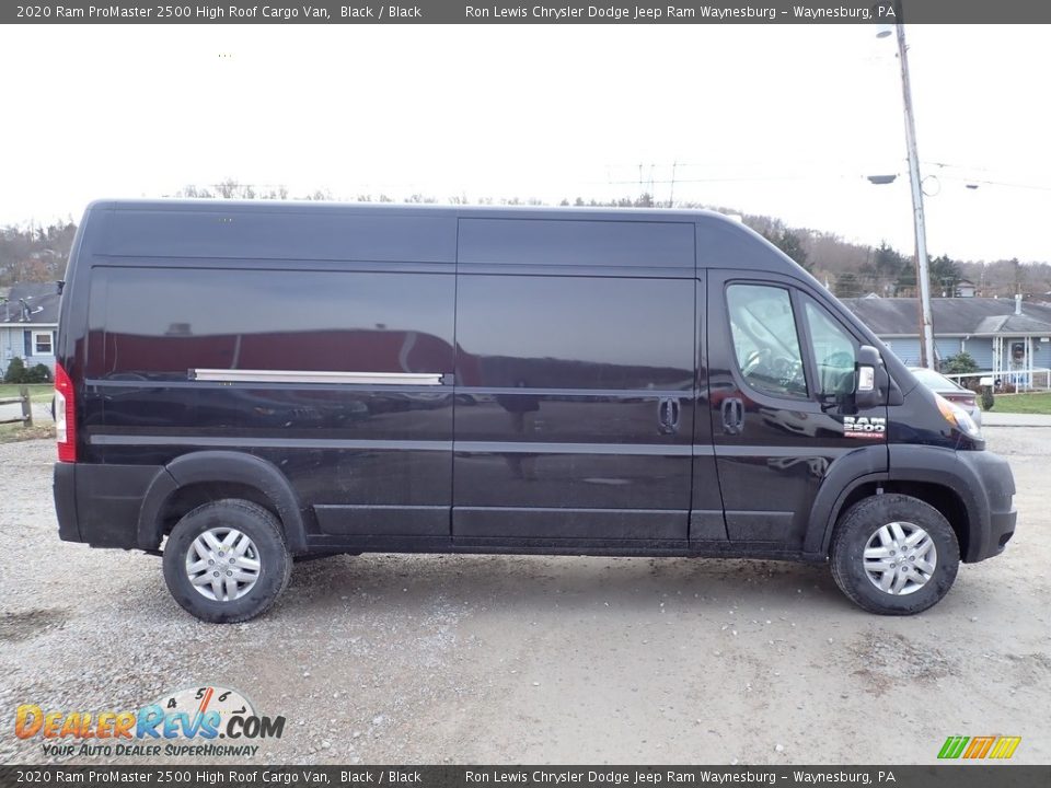 2020 Ram ProMaster 2500 High Roof Cargo Van Black / Black Photo #6