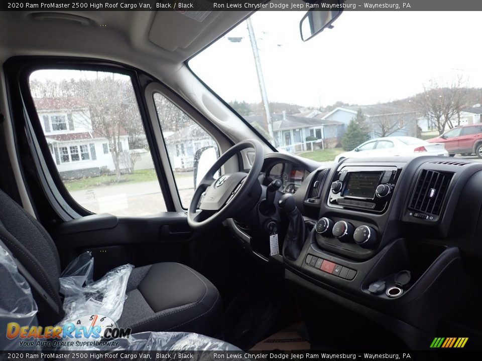 2020 Ram ProMaster 2500 High Roof Cargo Van Black / Black Photo #11