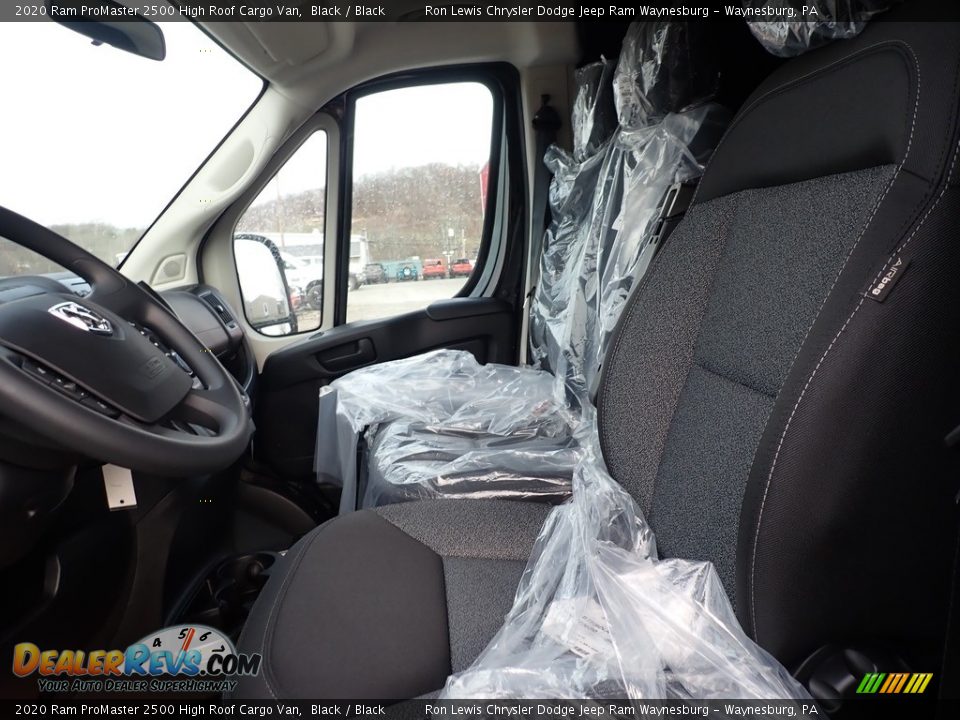 2020 Ram ProMaster 2500 High Roof Cargo Van Black / Black Photo #12