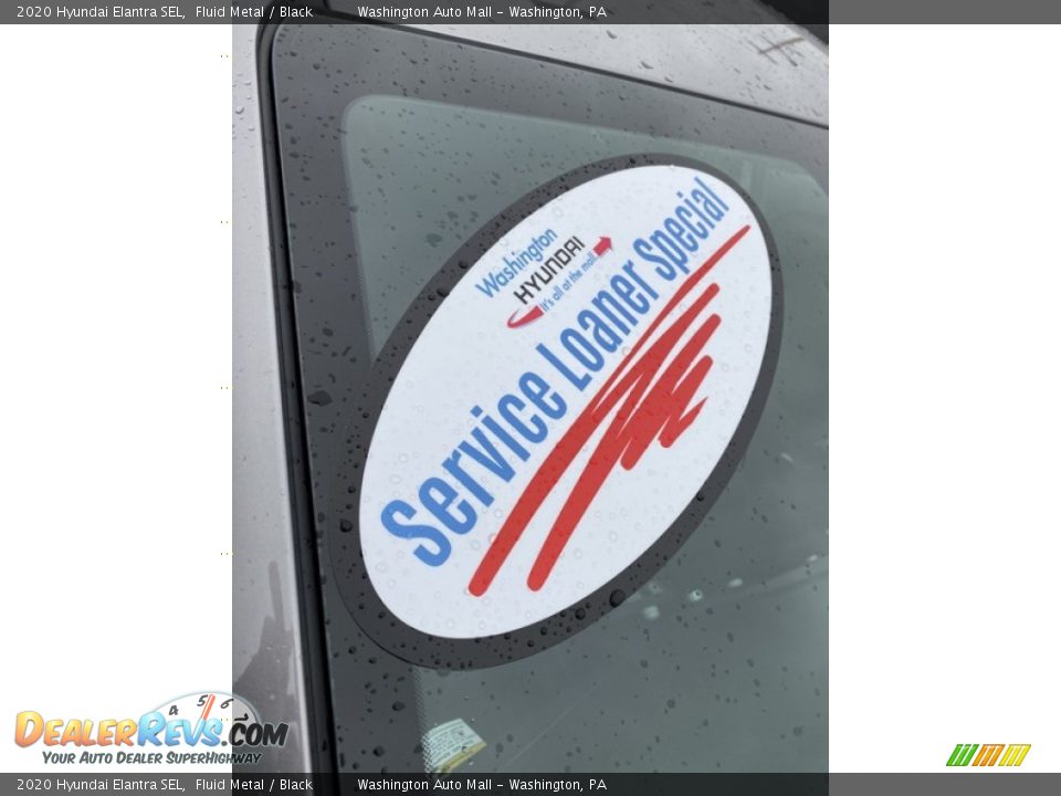 2020 Hyundai Elantra SEL Fluid Metal / Black Photo #36
